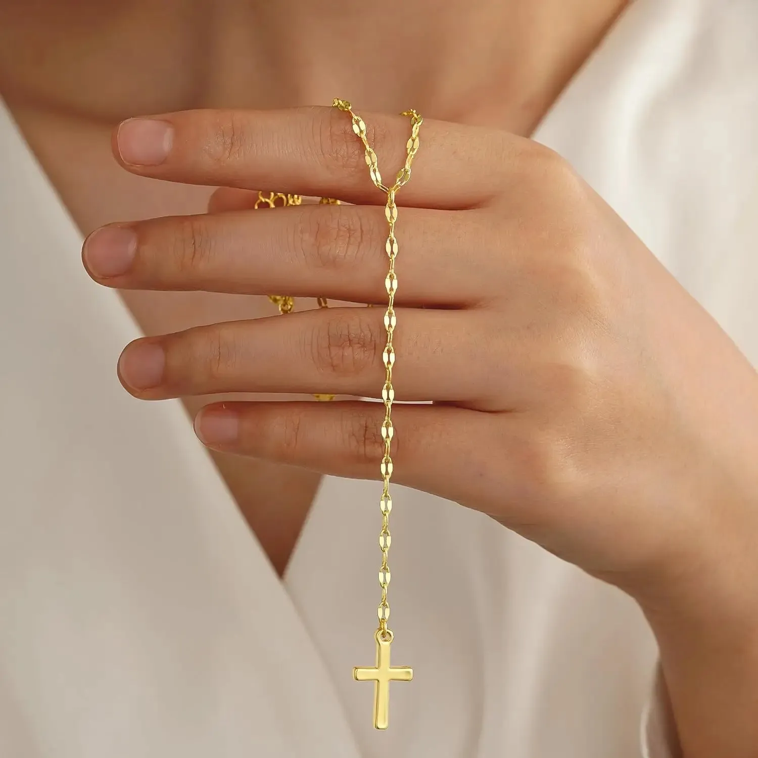 Lariat Cross Y-Necklace sold by Victoria Emerson product image thumbnail 3