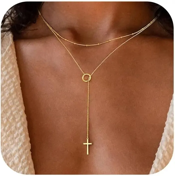 Lariat Cross Y-Necklace sold by Victoria Emerson