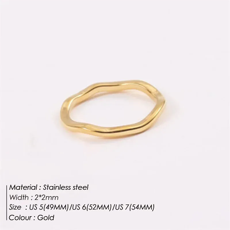 Gold Stackable Thumb Ring sold by Victoria Emerson product image thumbnail 5