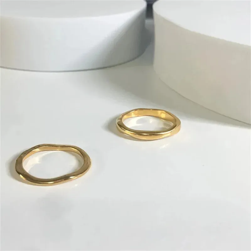 Gold Stackable Thumb Ring sold by Victoria Emerson product image thumbnail 2
