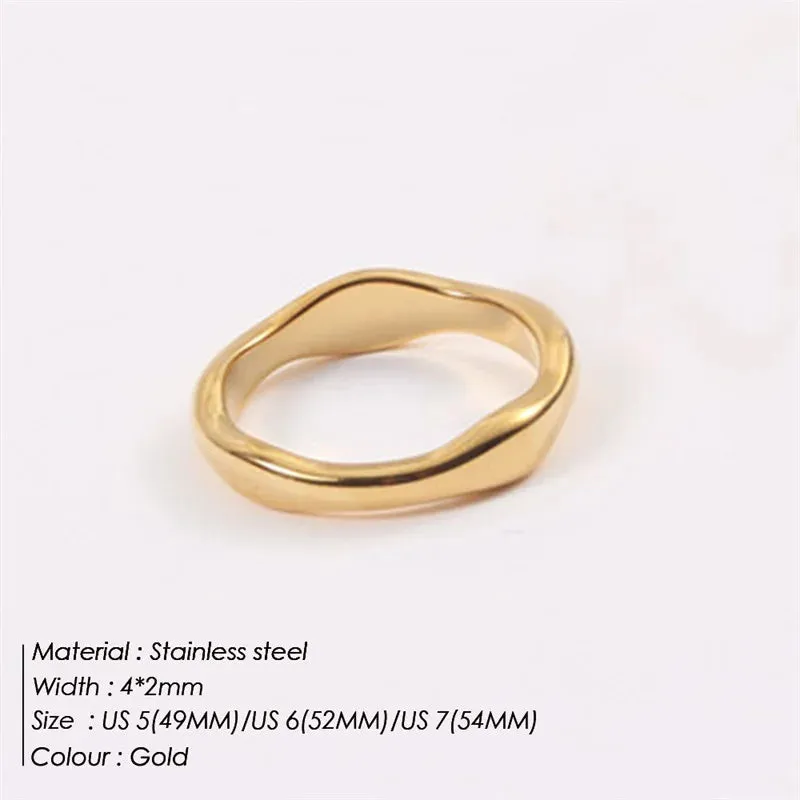Gold Stackable Thumb Ring sold by Victoria Emerson product image thumbnail 4