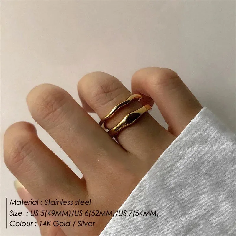 Gold Stackable Thumb Ring sold by Victoria Emerson