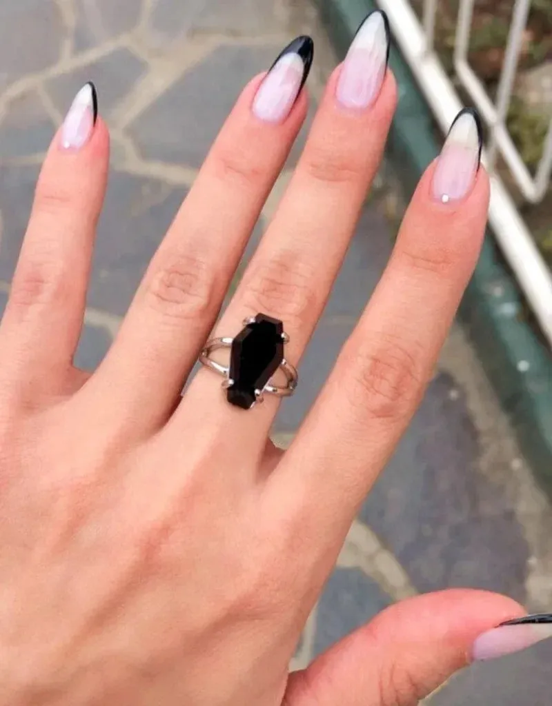 Black Onyx Coffin Ring sold by Victoria Emerson product image thumbnail 4