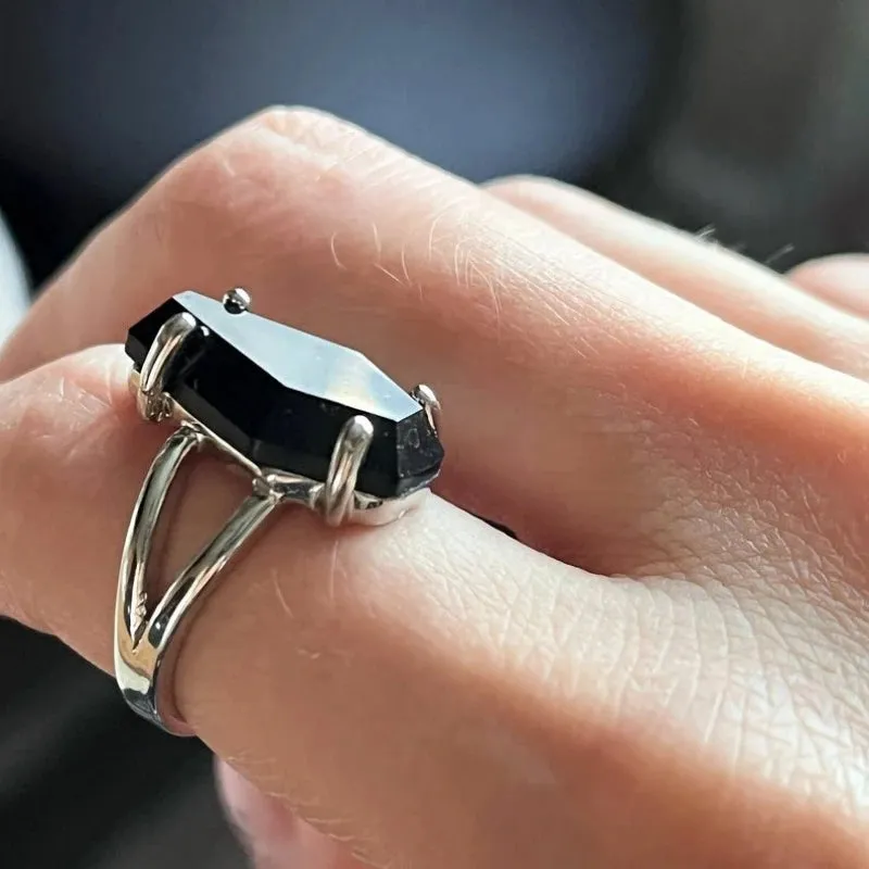 Black Onyx Coffin Ring sold by Victoria Emerson