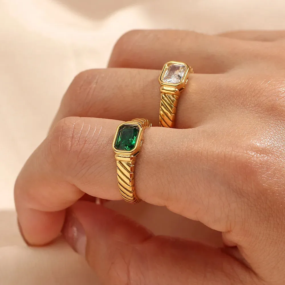 Birthstone Signet Band Ring sold by Victoria Emerson product image thumbnail 5