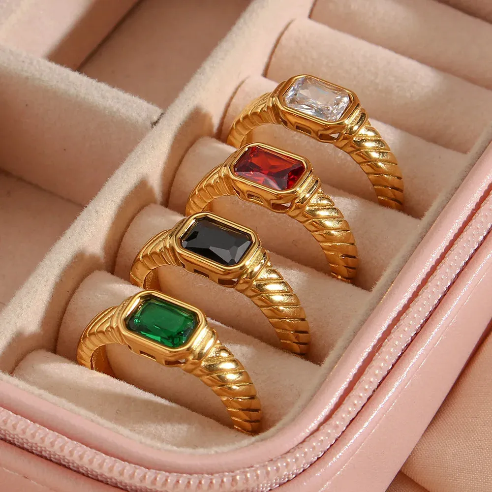 Birthstone Signet Band Ring sold by Victoria Emerson product image thumbnail 2