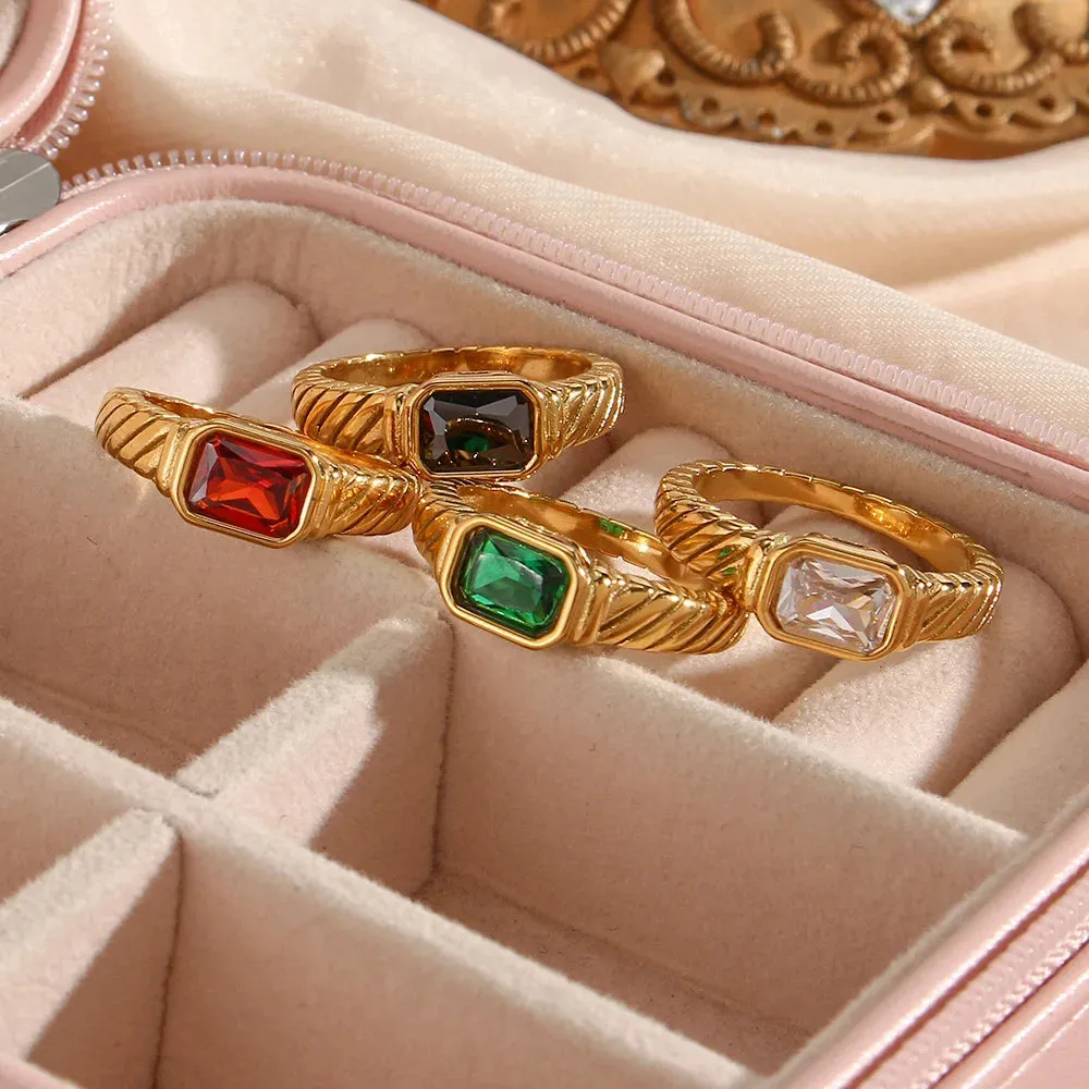 Birthstone Signet Band Ring sold by Victoria Emerson product image thumbnail 3