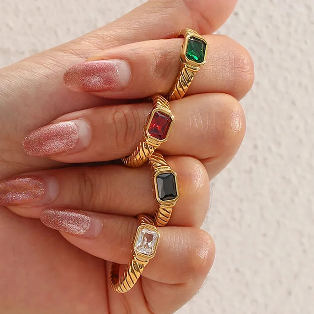 Birthstone Signet Band Ring sold by Victoria Emerson product image thumbnail 4
