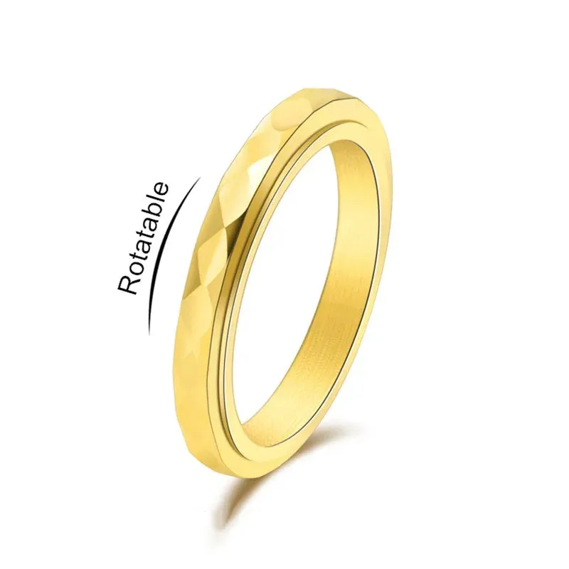 Faceted Spinner Band Ring sold by Victoria Emerson