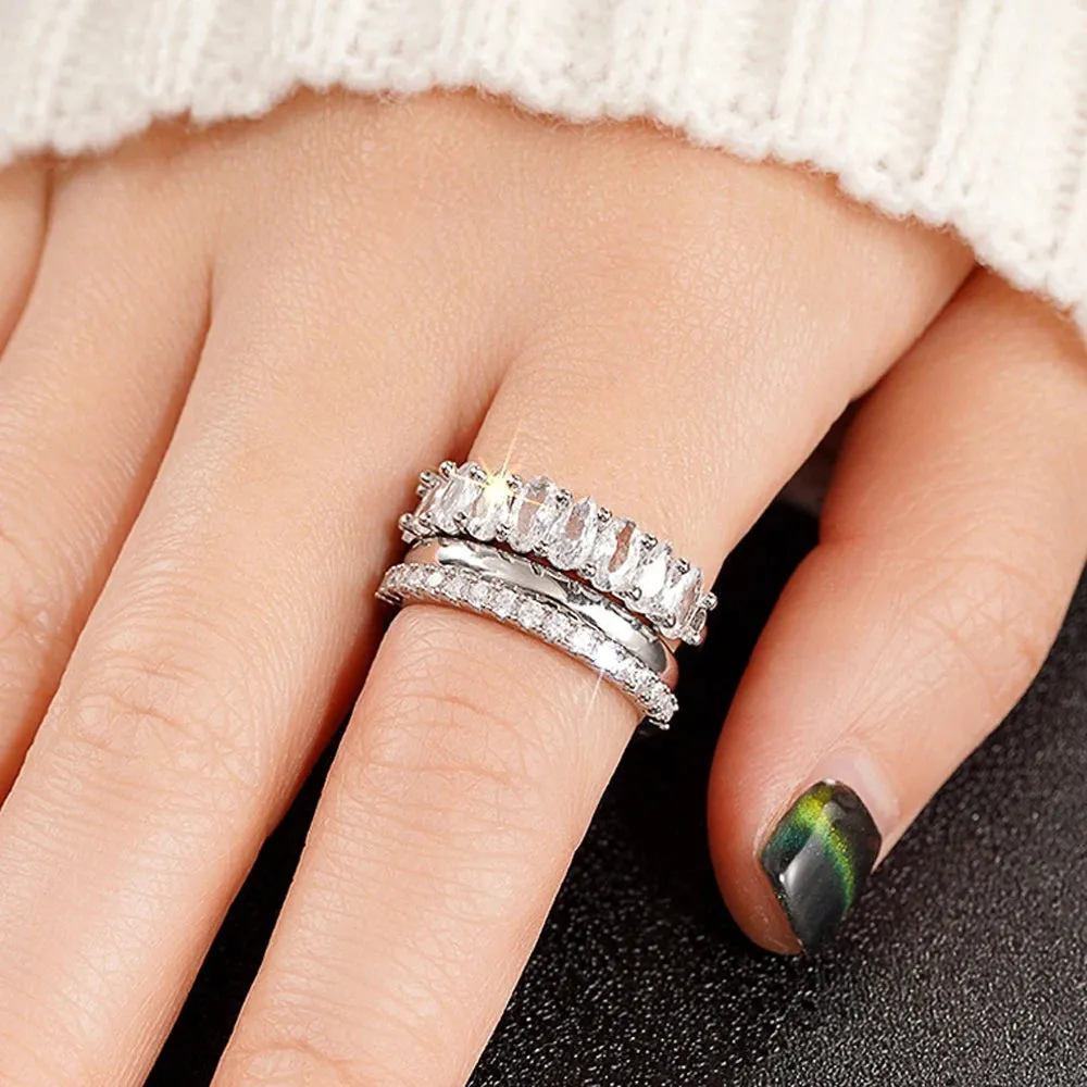 3-Piece Minimalist Stack Ring Set sold by Victoria Emerson product image thumbnail 5