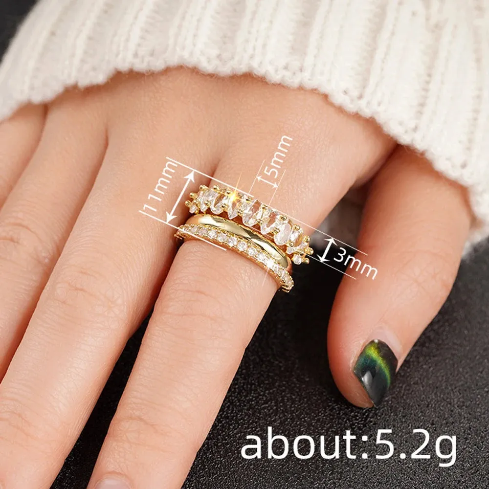 3-Piece Minimalist Stack Ring Set sold by Victoria Emerson product image thumbnail 4