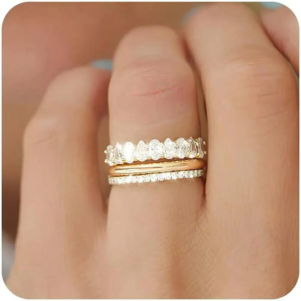 3-Piece Minimalist Stack Ring Set sold by Victoria Emerson