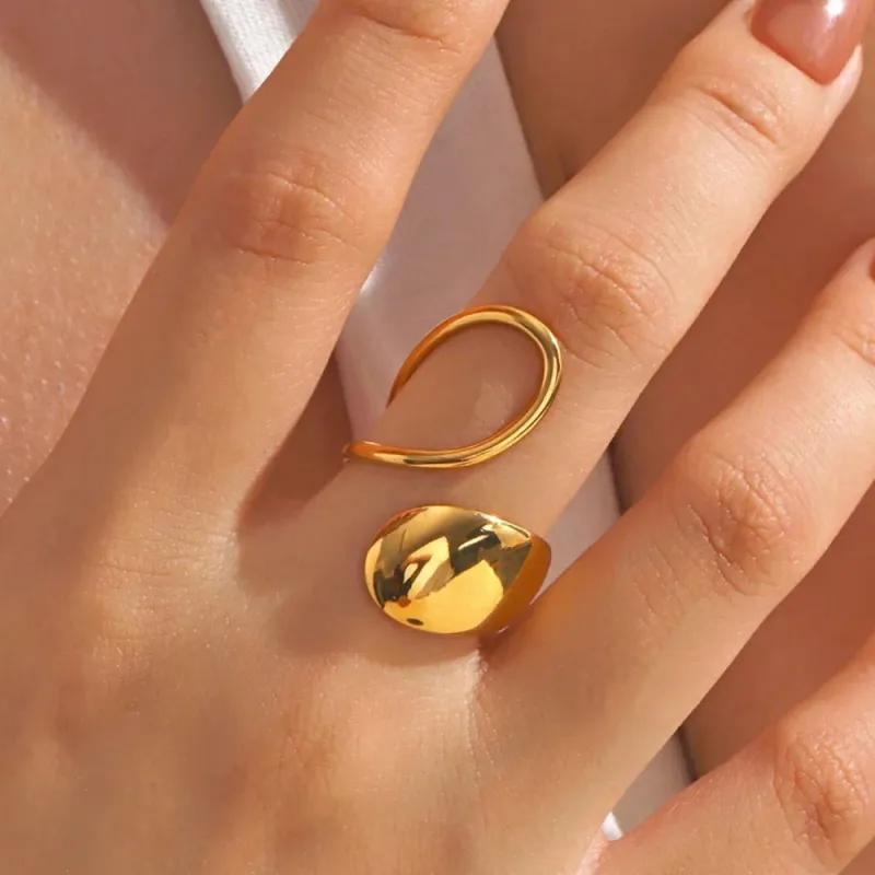 Teardrop Minimalist Ring made by Victoria Emerson