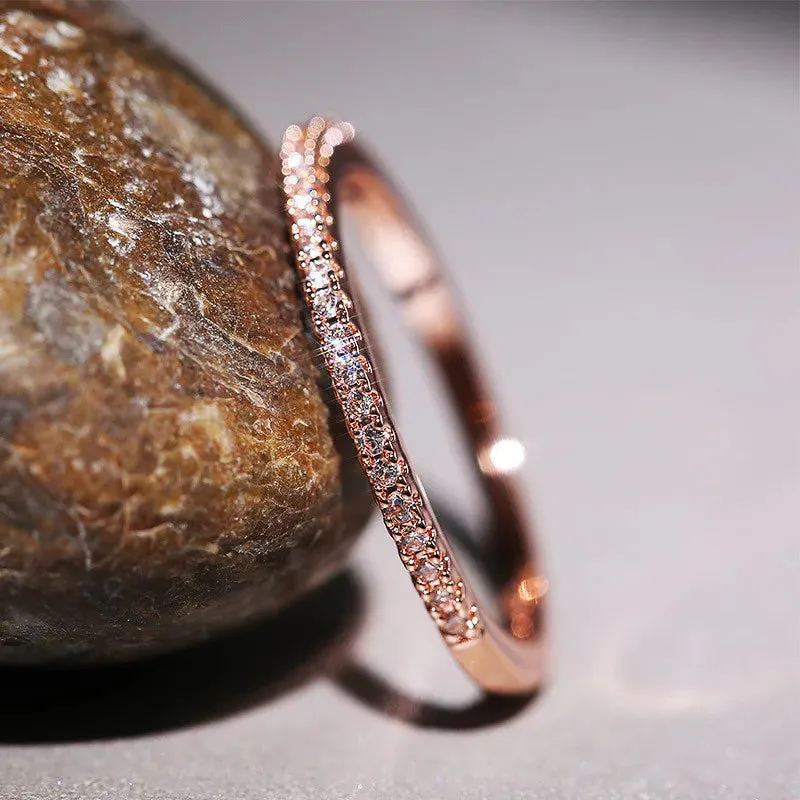 925 Silver CZ Thin Band Ring sold by Victoria Emerson product image thumbnail 5