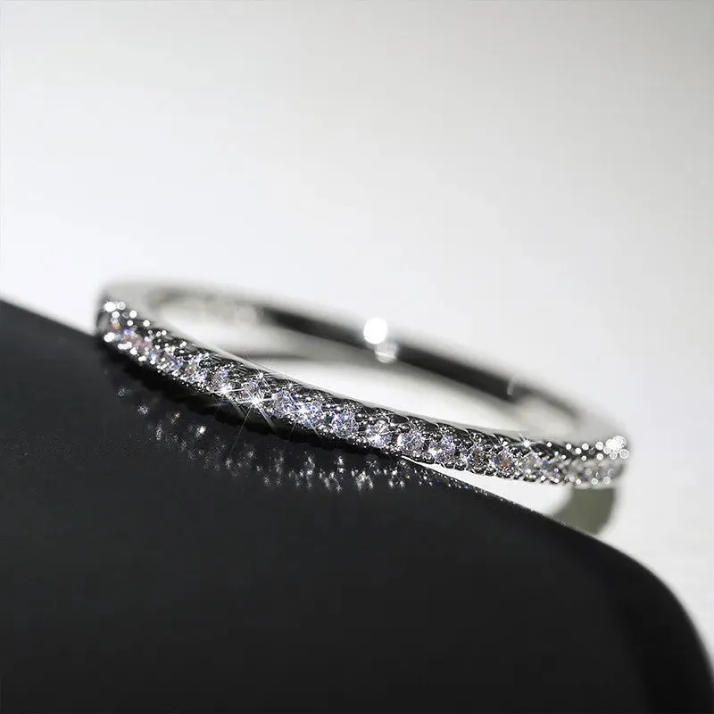 925 Silver CZ Thin Band Ring sold by Victoria Emerson product image thumbnail 2