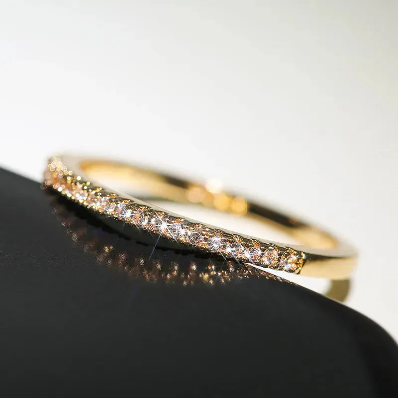 925 Silver CZ Thin Band Ring sold by Victoria Emerson product image thumbnail 3