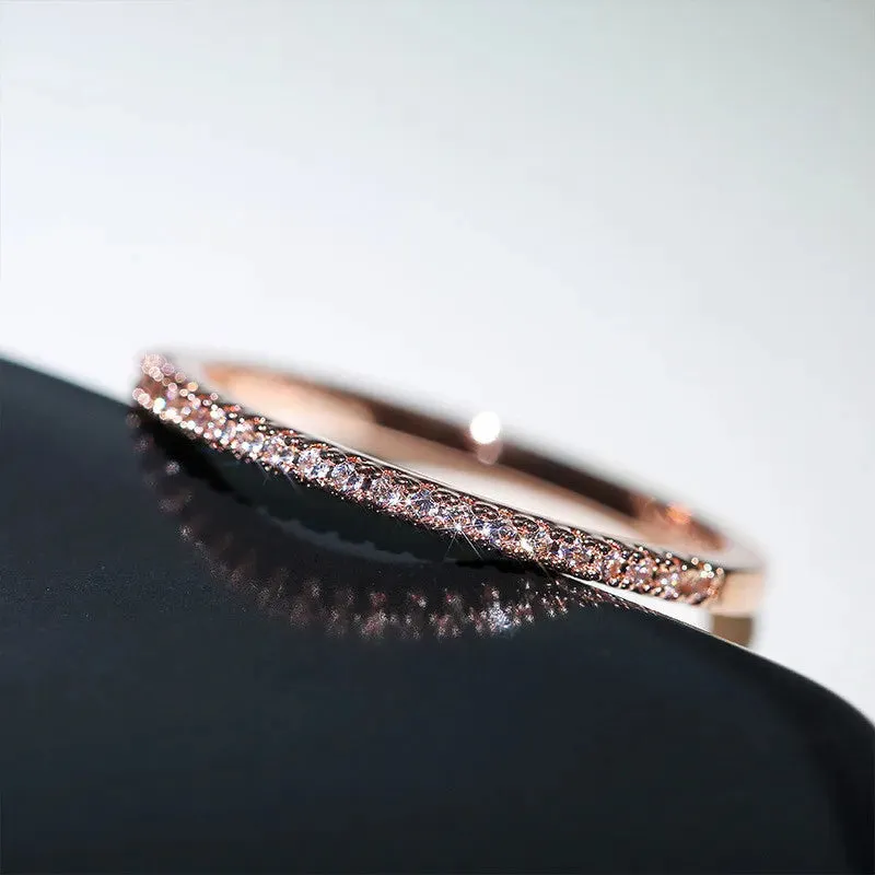 925 Silver CZ Thin Band Ring sold by Victoria Emerson product image thumbnail 4