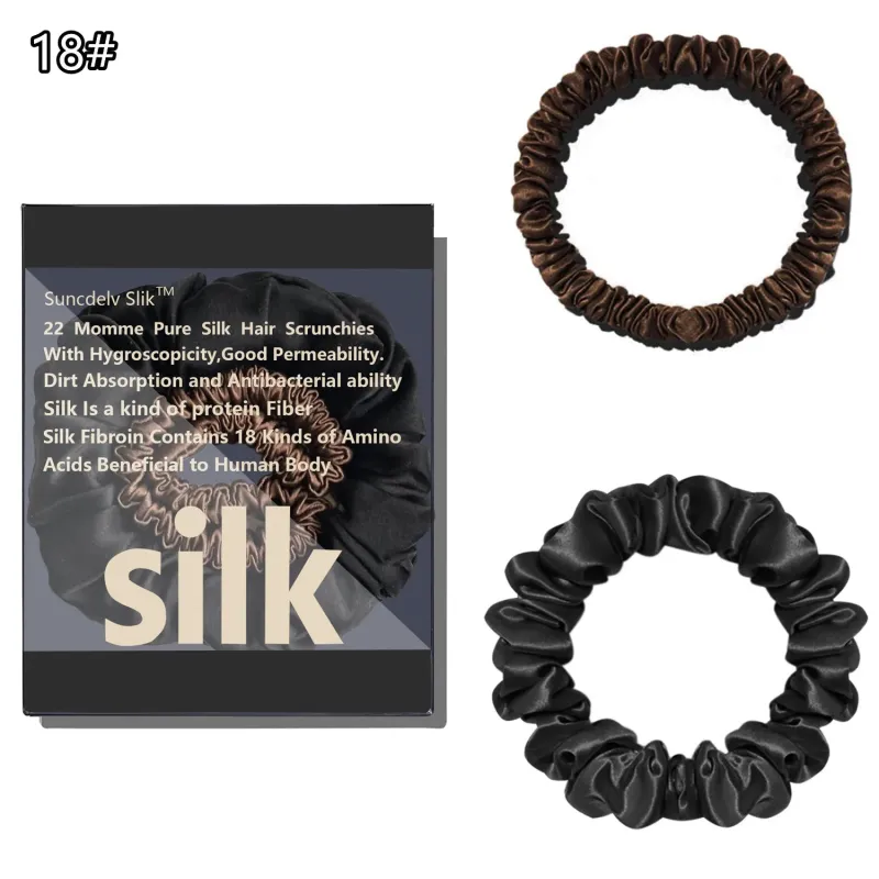 Silk Scrunchie Set (2-Pack) made by Victoria Emerson