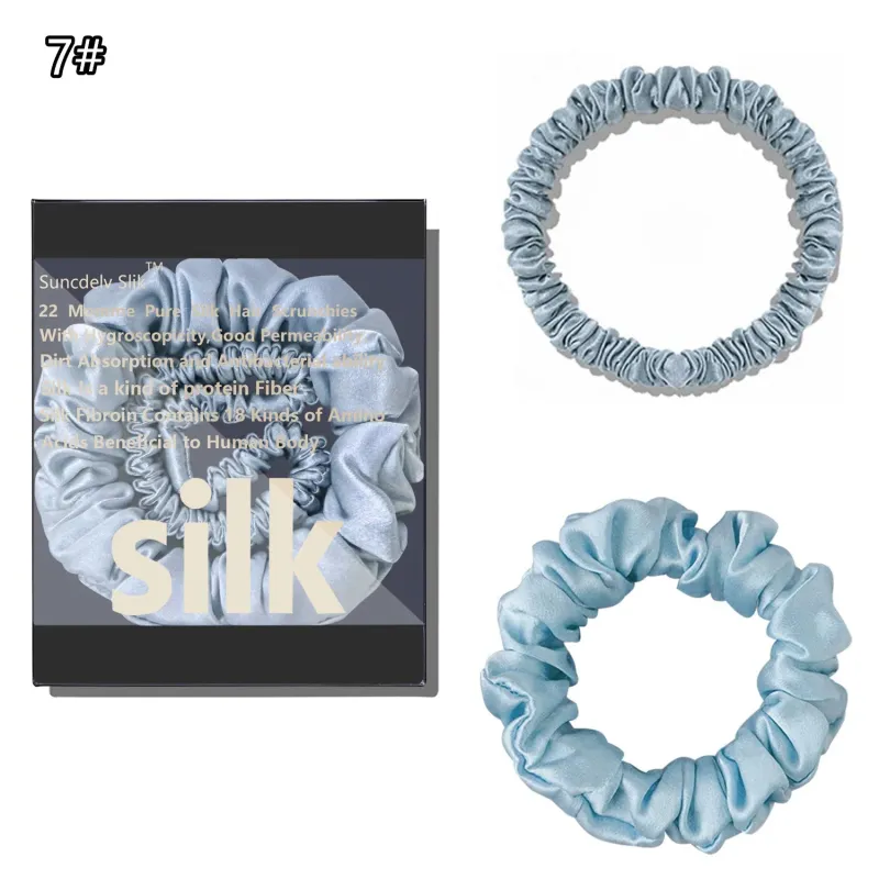 Silk Scrunchie Set (2-Pack) made by Victoria Emerson