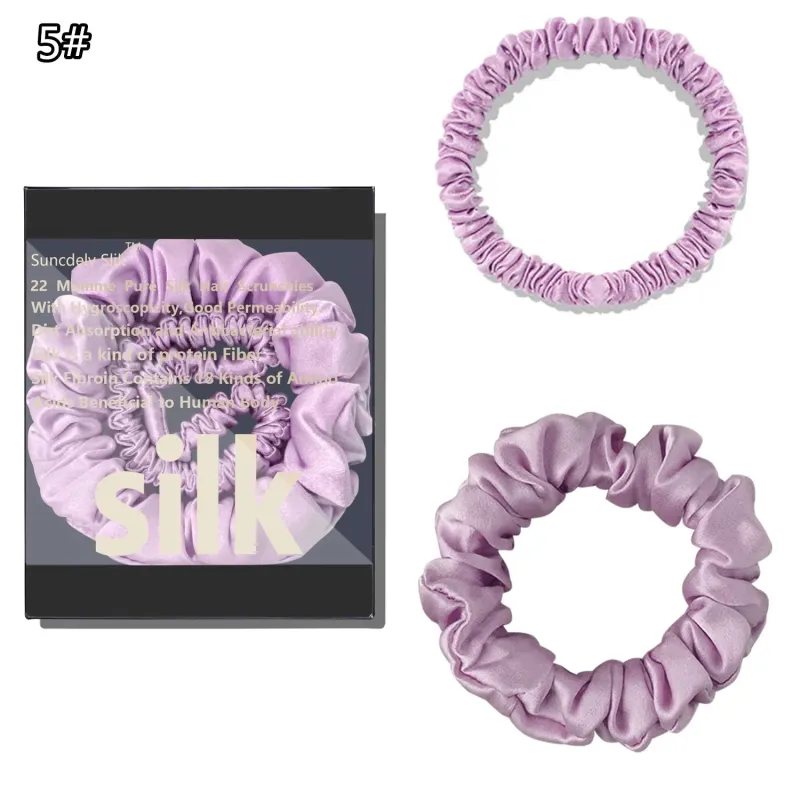 Silk Scrunchie Set (2-Pack) made by Victoria Emerson
