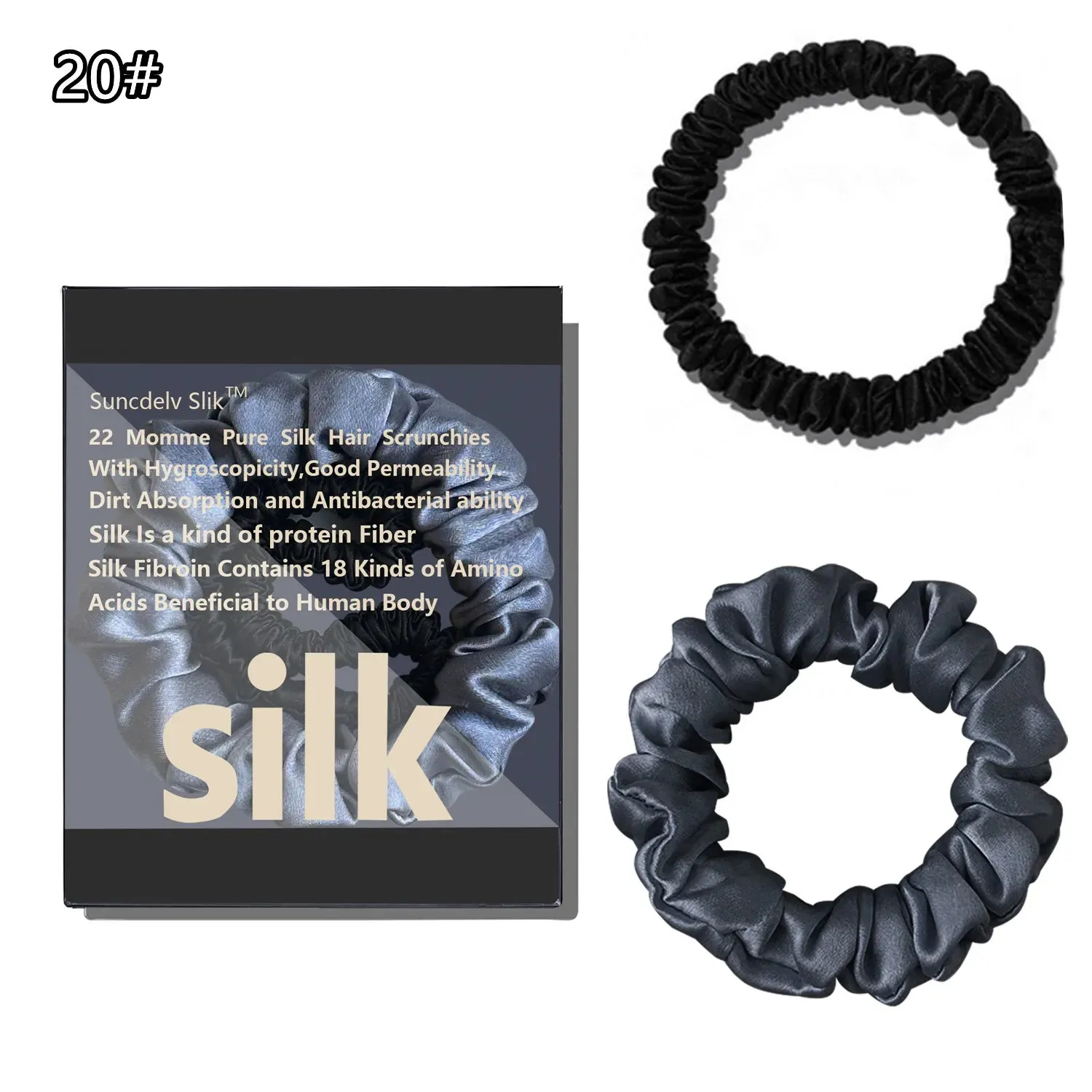 Silk Scrunchie Set (2-Pack) sold by Victoria Emerson