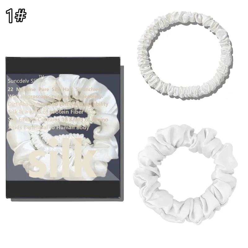 Silk Scrunchie Set (2-Pack) made by Victoria Emerson