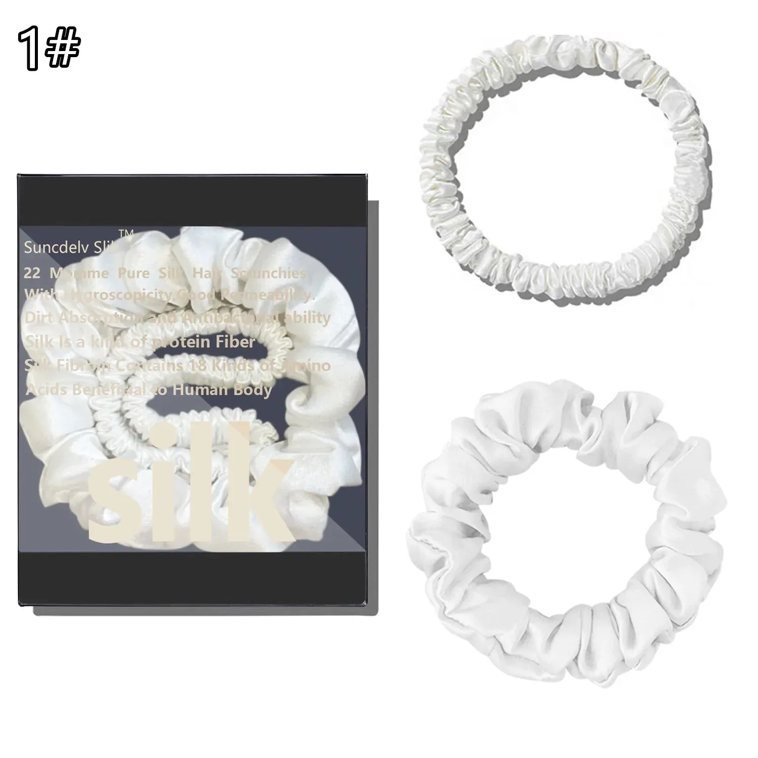 Silk Scrunchie Set (2-Pack) sold by Victoria Emerson