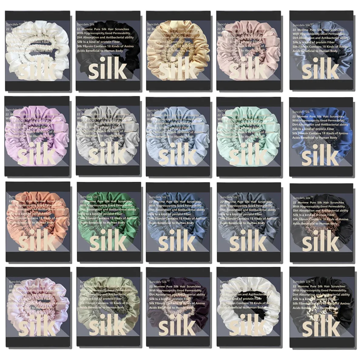 Silk Scrunchie Set (2-Pack) sold by Victoria Emerson product image thumbnail 2