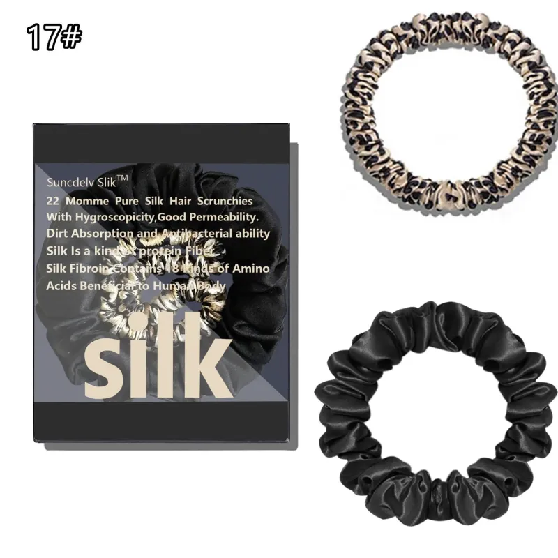Silk Scrunchie Set (2-Pack) made by Victoria Emerson