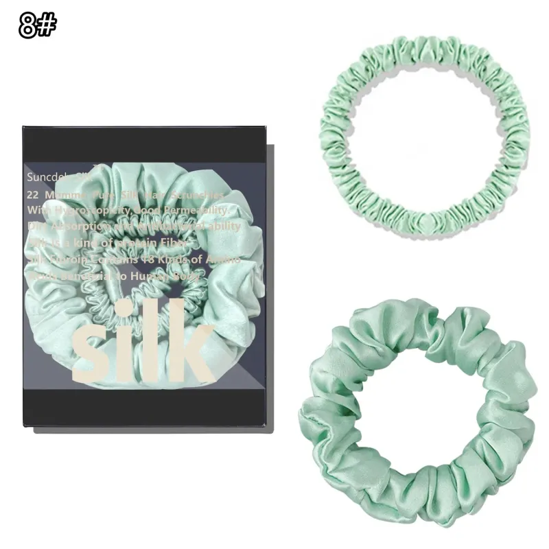 Silk Scrunchie Set (2-Pack) made by Victoria Emerson