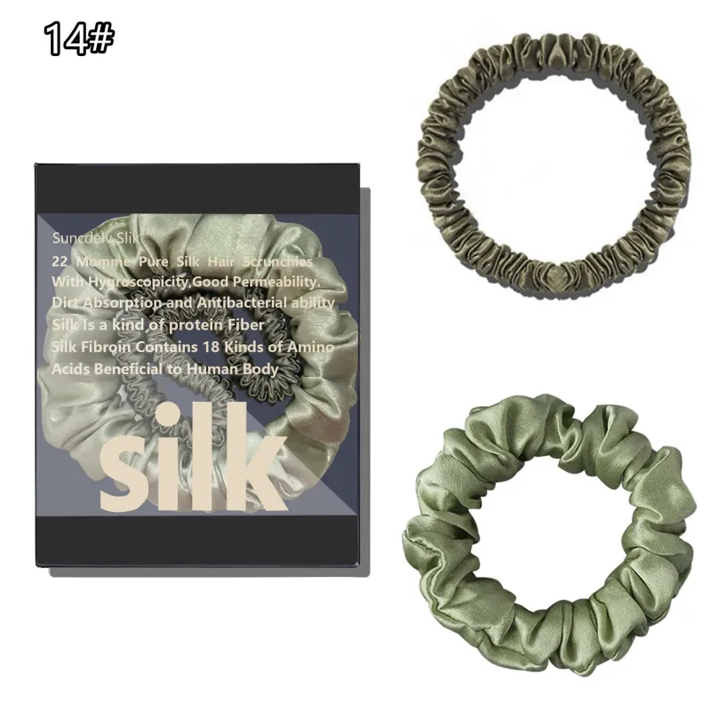 Silk Scrunchie Set (2-Pack) made by Victoria Emerson