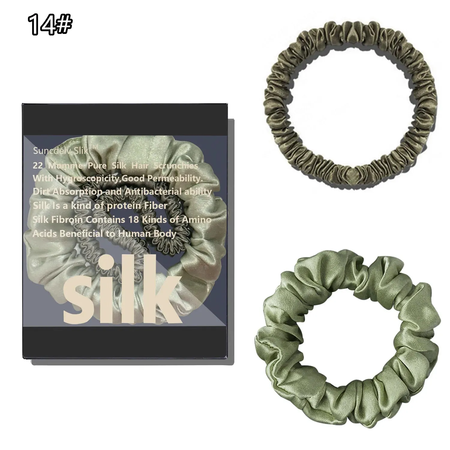 Silk Scrunchie Set (2-Pack) sold by Victoria Emerson