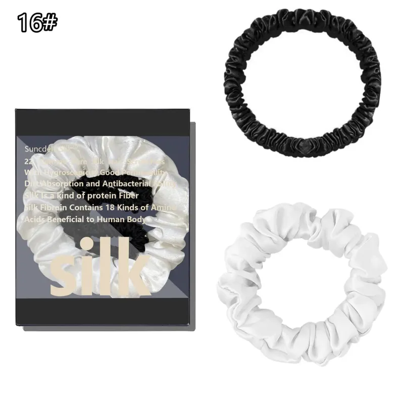 Silk Scrunchie Set (2-Pack) made by Victoria Emerson