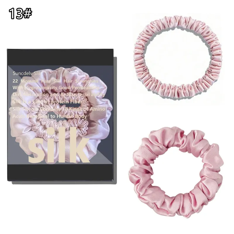 Silk Scrunchie Set (2-Pack) made by Victoria Emerson