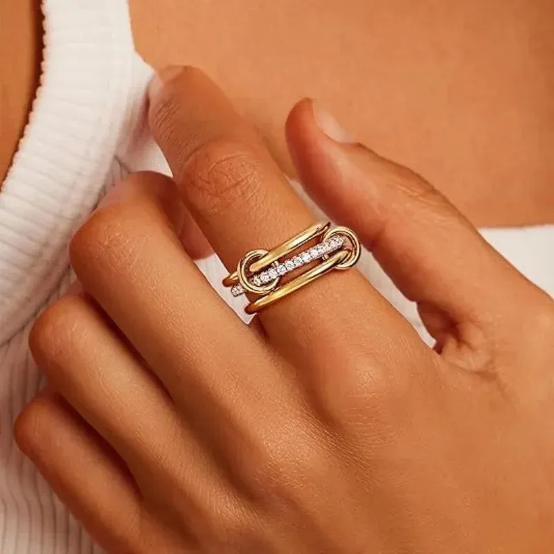 Cubic Zirconia Stackable Ring Set made by Victoria Emerson