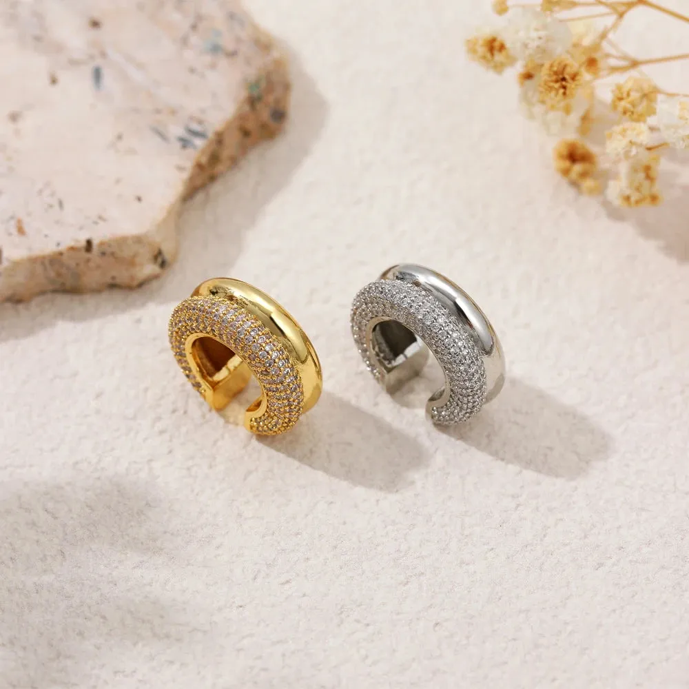 Zircon Double Layer Ear Cuffs sold by Victoria Emerson product image thumbnail 3