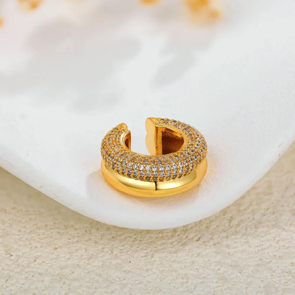 Zircon Double Layer Ear Cuffs sold by Victoria Emerson product image thumbnail 4