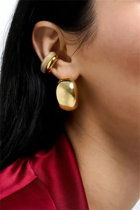 Zircon Double Layer Ear Cuffs made by Victoria Emerson
