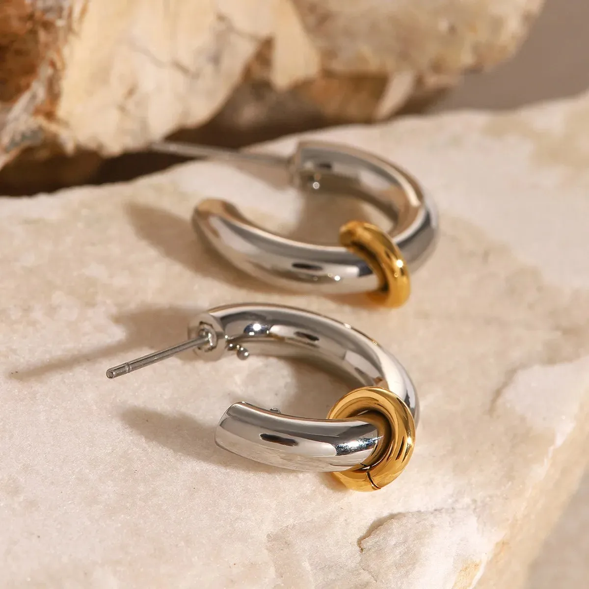 Classic C-Hoop Dangle Earrings sold by Victoria Emerson product image thumbnail 5