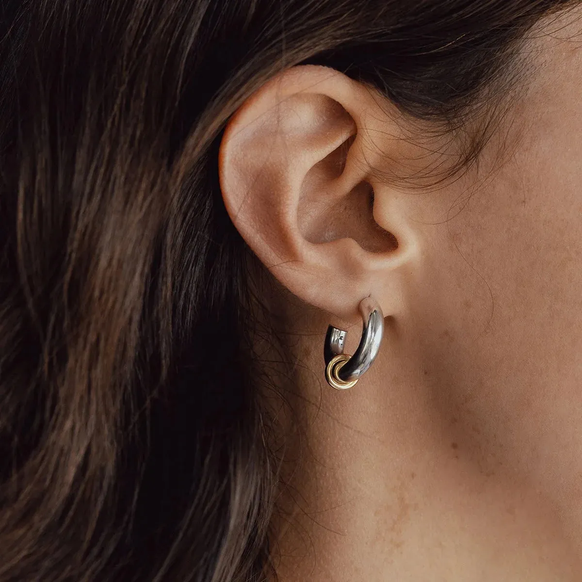 Classic C-Hoop Dangle Earrings sold by Victoria Emerson product image thumbnail 2