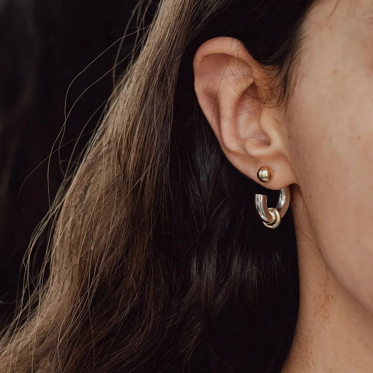 Classic C-Hoop Dangle Earrings sold by Victoria Emerson product image thumbnail 3