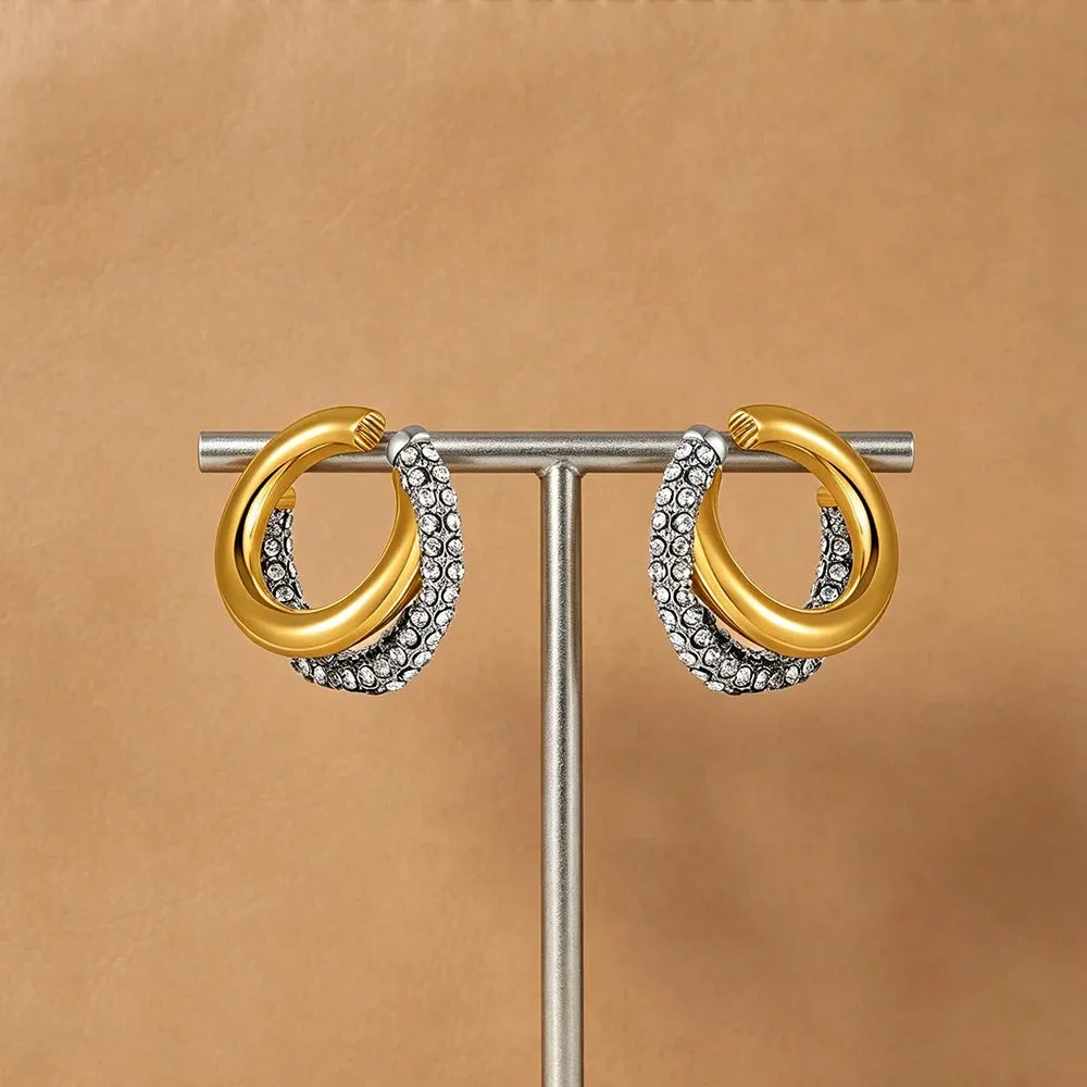 Cubic Zirconia Ear Cuff Earrings sold by Victoria Emerson product image thumbnail 5