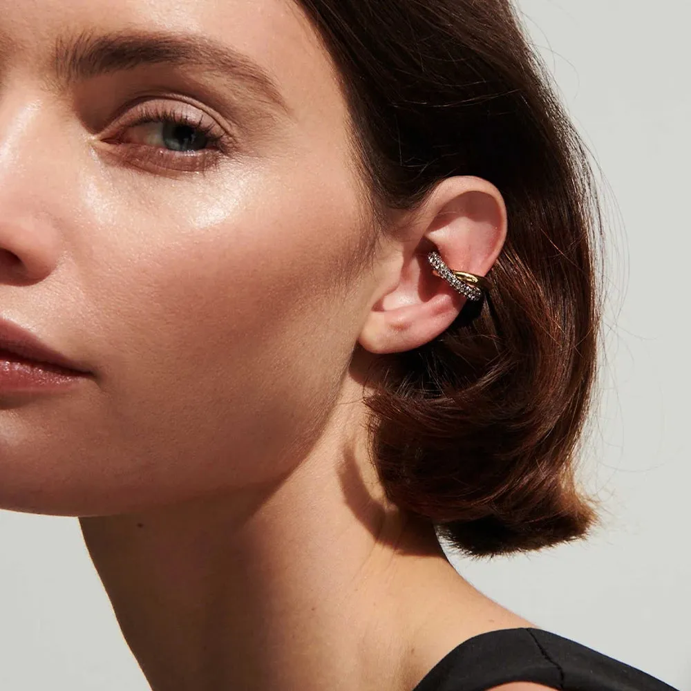 Cubic Zirconia Ear Cuff Earrings sold by Victoria Emerson product image thumbnail 2