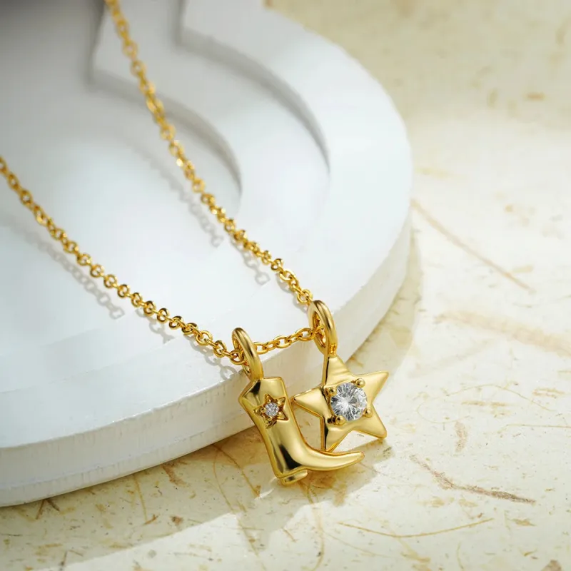 Cowboy Boot Star Pendant Necklace made by Victoria Emerson