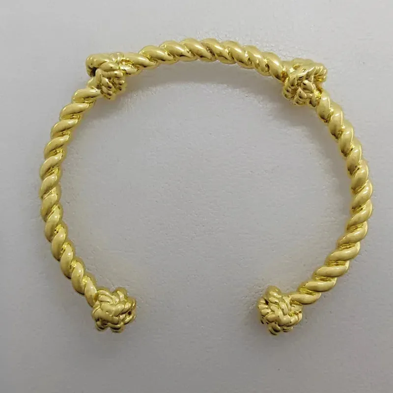 Vintage Twisted Rope Gold Cuff sold by Victoria Emerson product image thumbnail 4