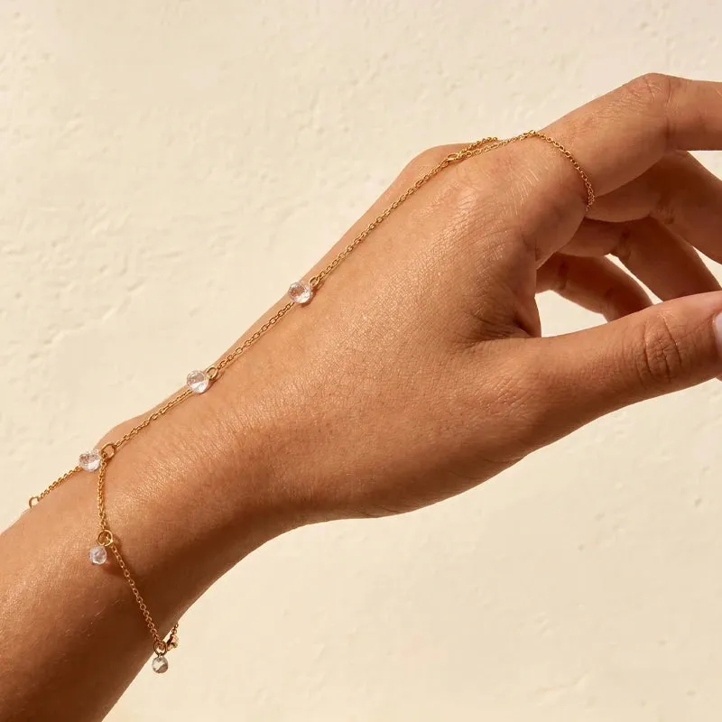 Luxury Crystal Link Chain Bracelet sold by Victoria Emerson product image thumbnail 3