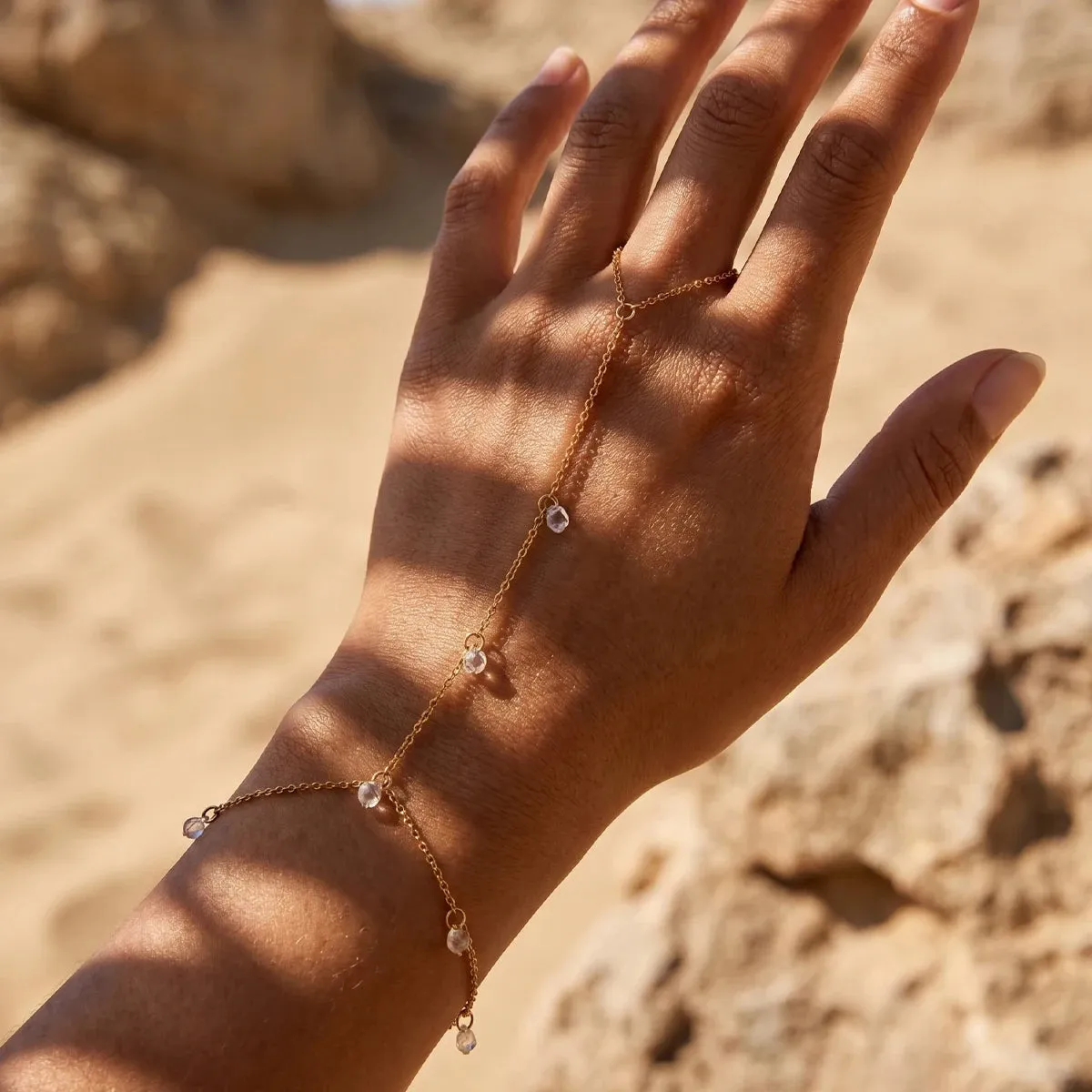 Luxury Crystal Link Chain Bracelet sold by Victoria Emerson product image thumbnail 2