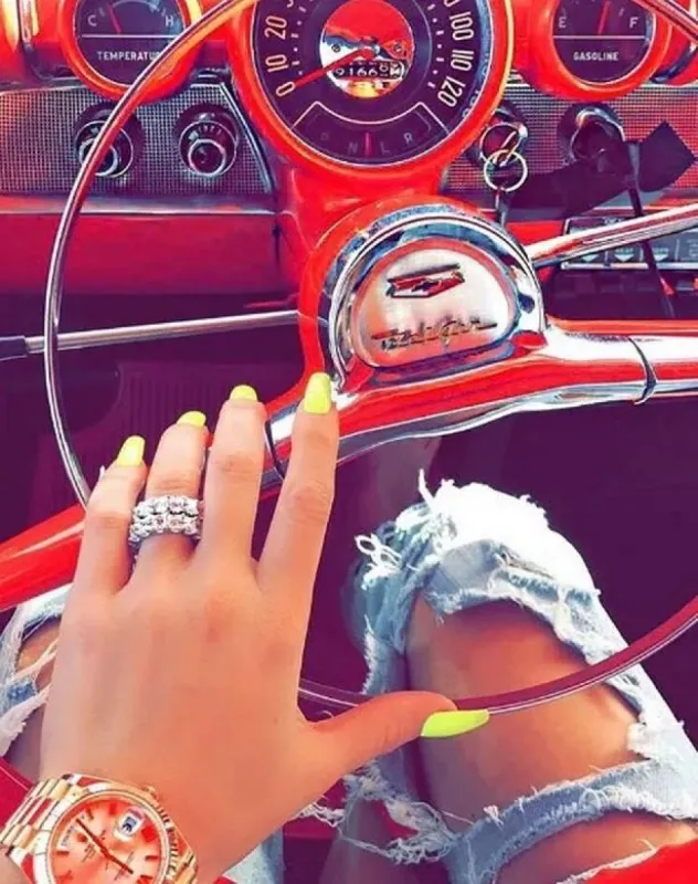 Khloe Kardashian - Baguette Cut Eternity Ring sold by Victoria Emerson