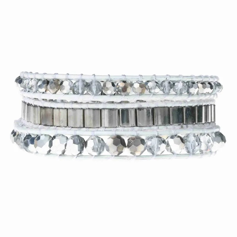 Gray Crystals on White sold by Victoria Emerson