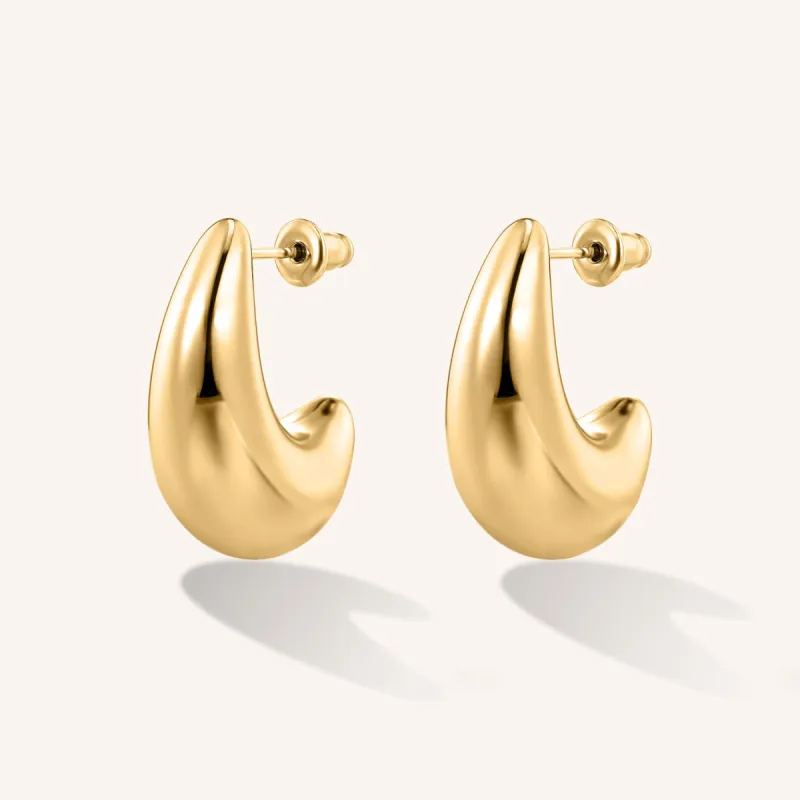 Dallas Teardrop Earrings - Gold sold by Victoria Emerson